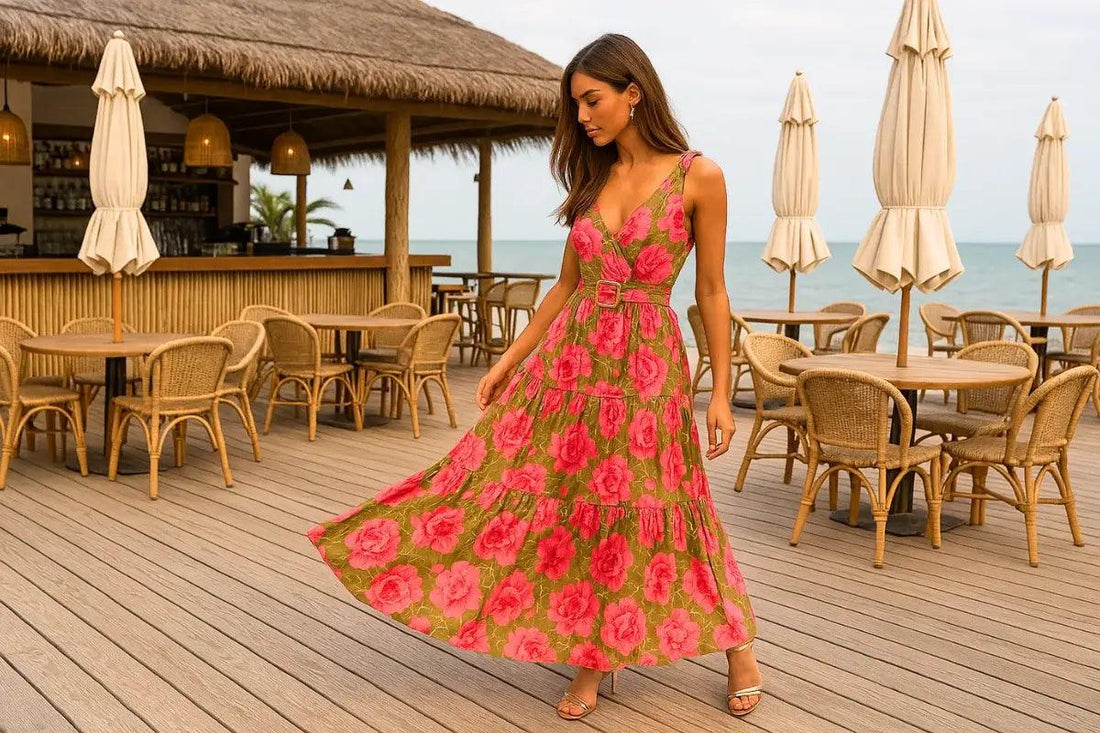 vestido longo com fenda