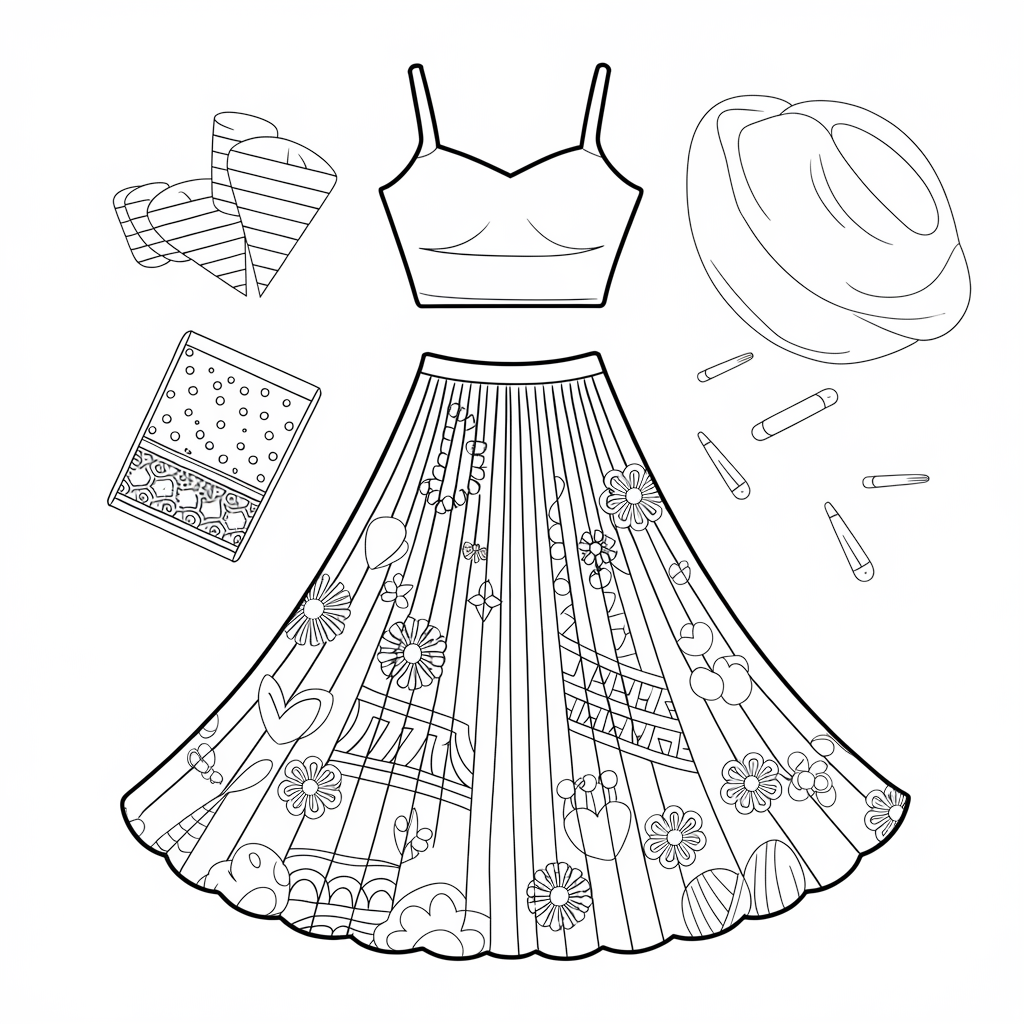 vestidos de festa para pintar