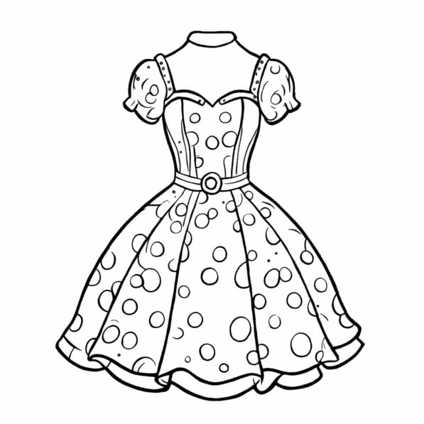 vestidos de noiva para colorir