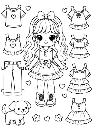 roupas para colorir e imprimir