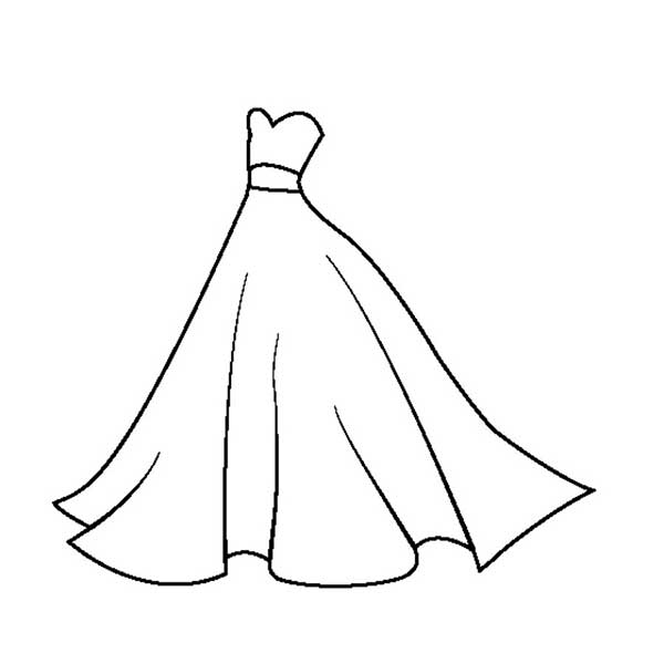 vestidos infantis para colorir