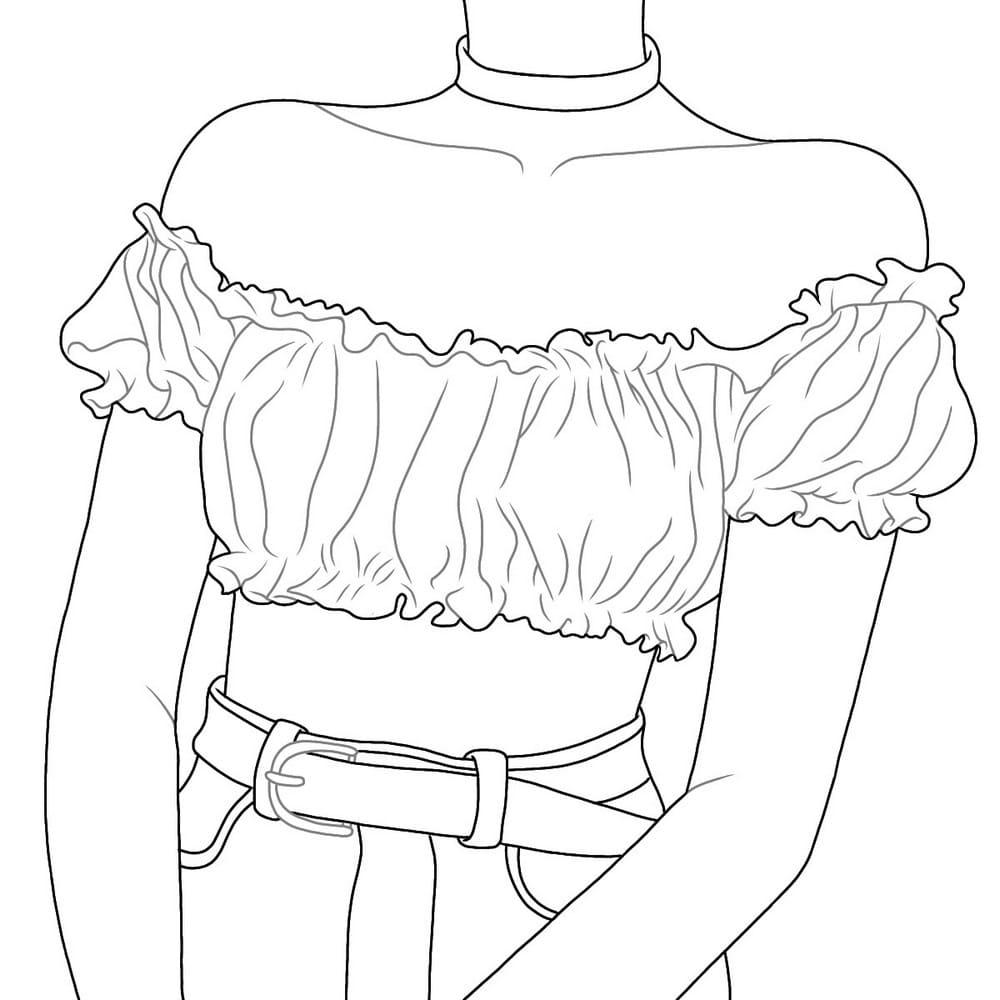 roupas para colorir e imprimir