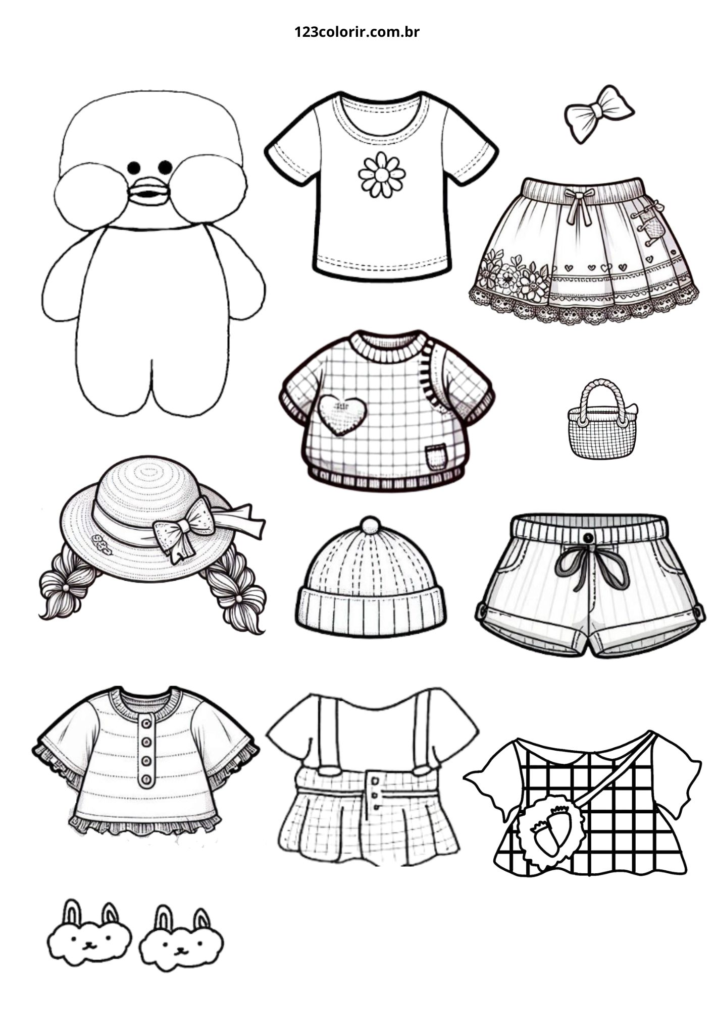 moldes de vestidos para colorir