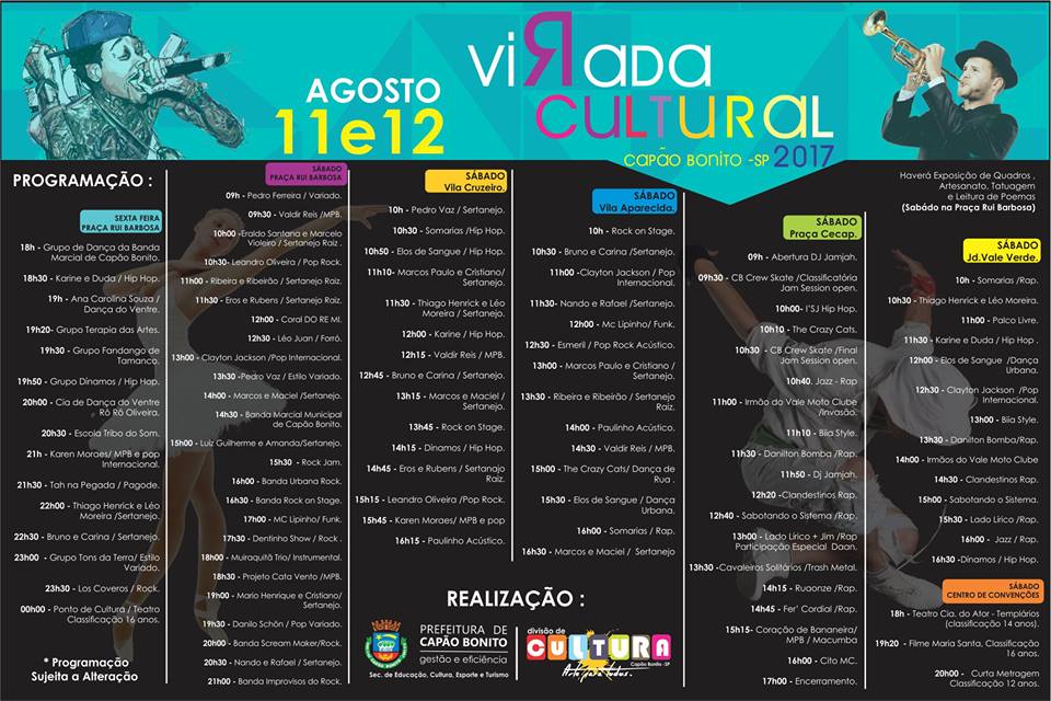 Relembre os Palcos e Artistas que Marcaram a Virada Cultural SP 2017