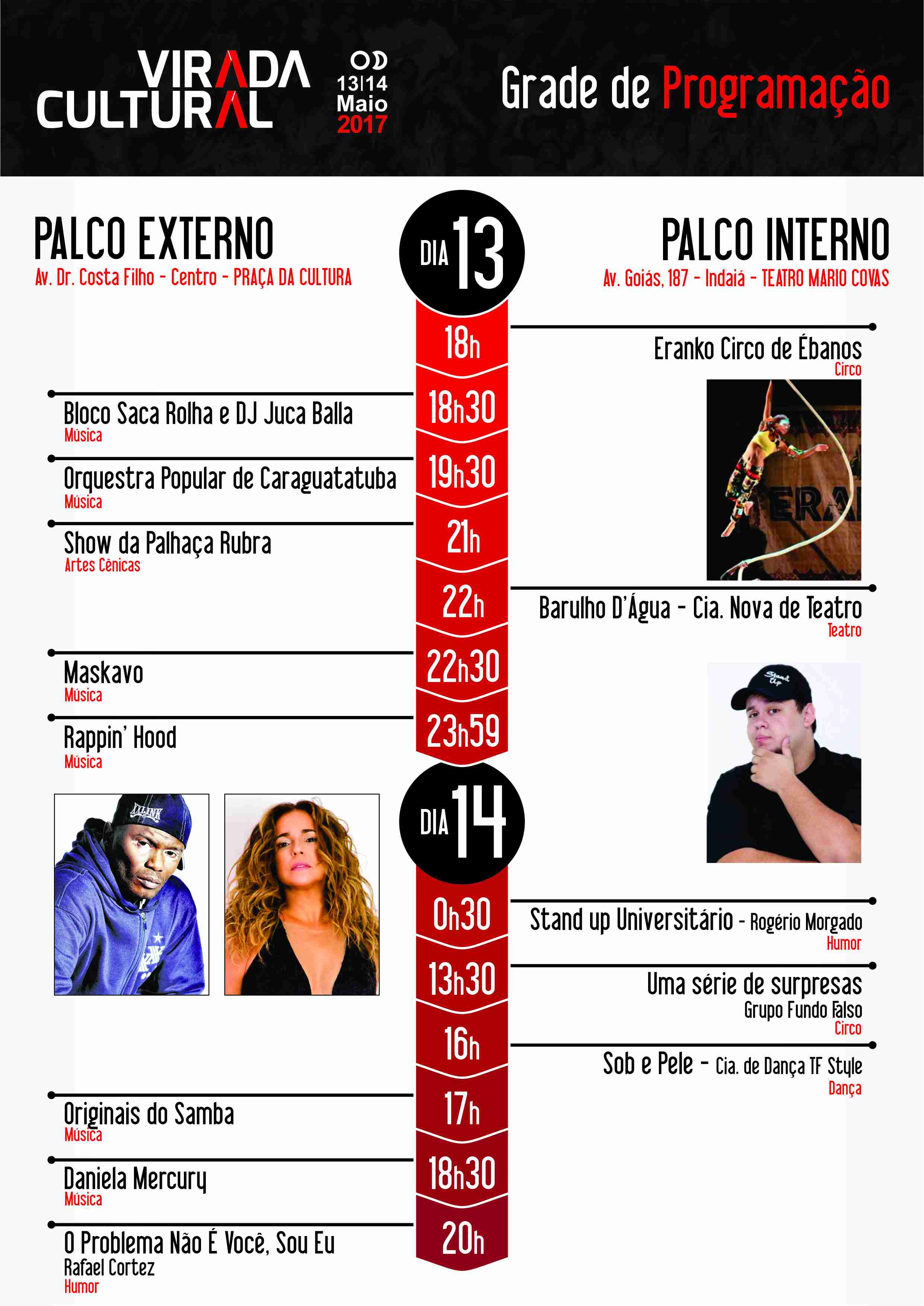 Relembre os Palcos e Artistas que Marcaram a Virada Cultural SP 2017