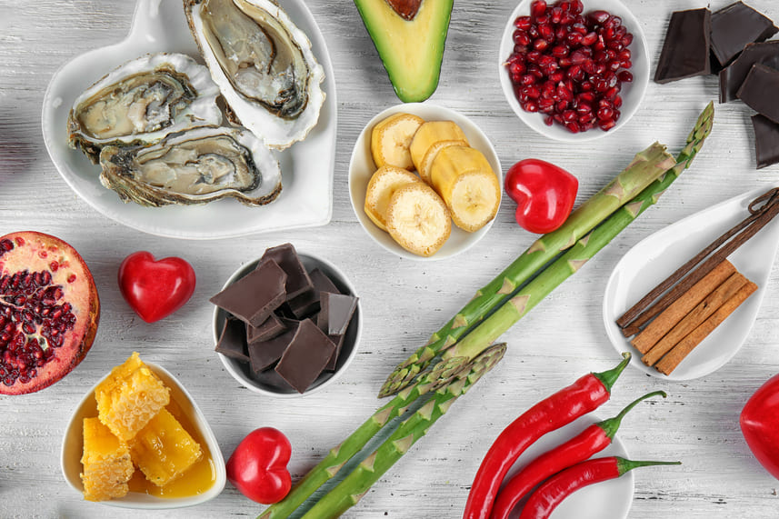 alimentos que aumentam o desejo sexual