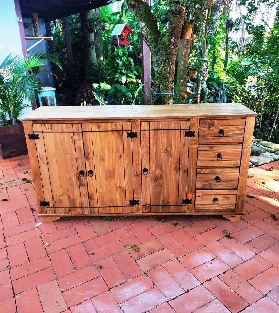 balcão buffet de madeira