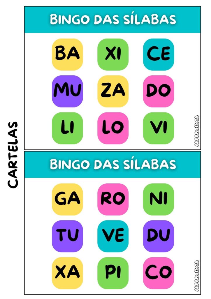atividade bingo alfabetização pdf