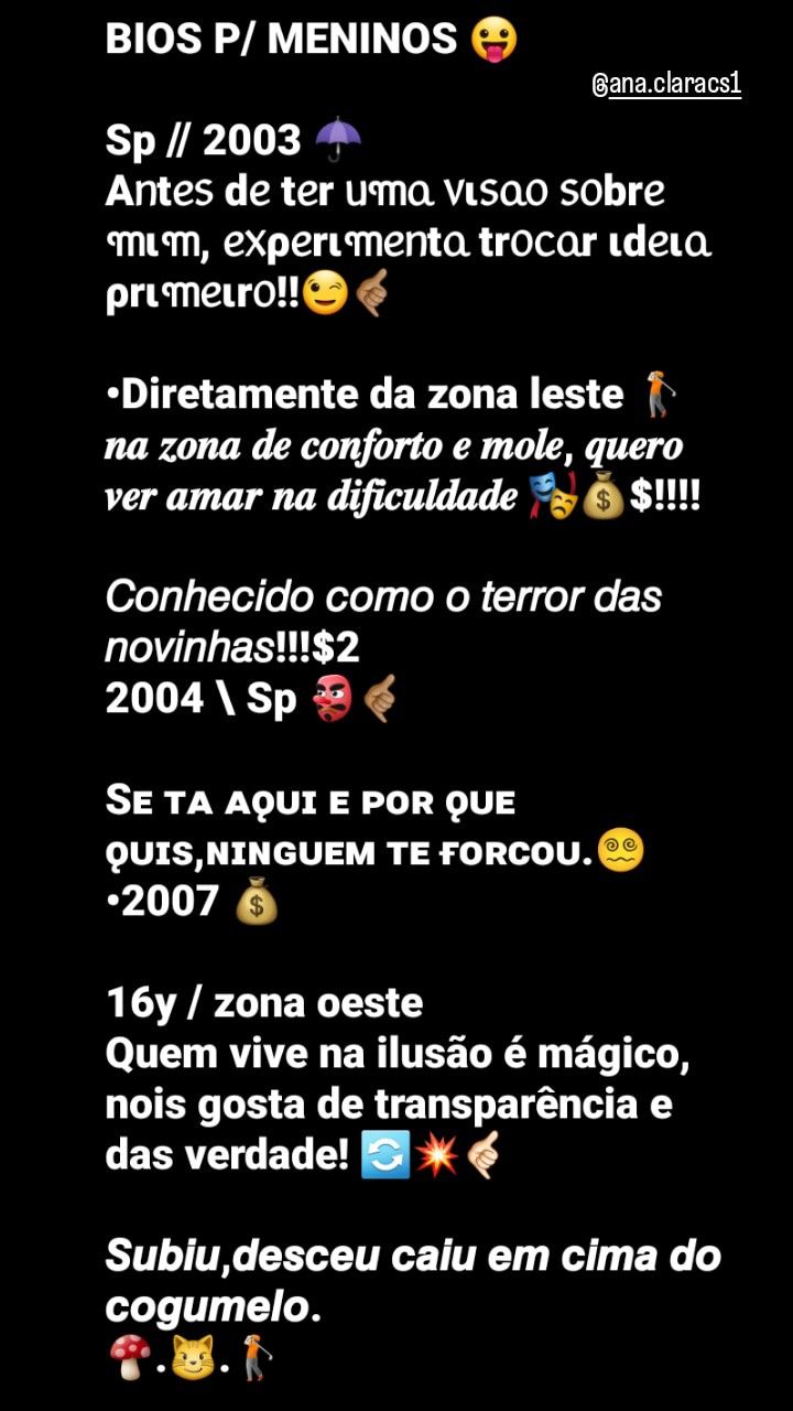 bio instagram criativo