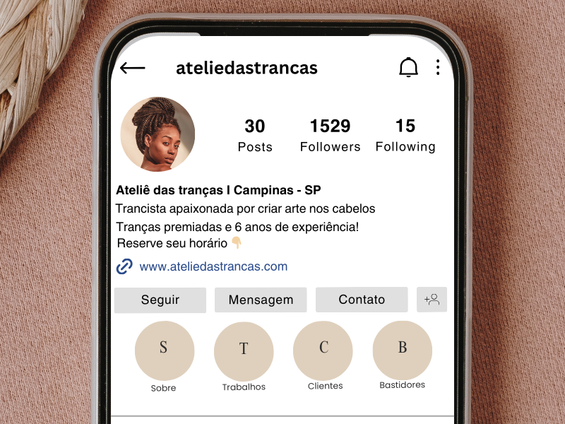 bio instagram fé e progresso