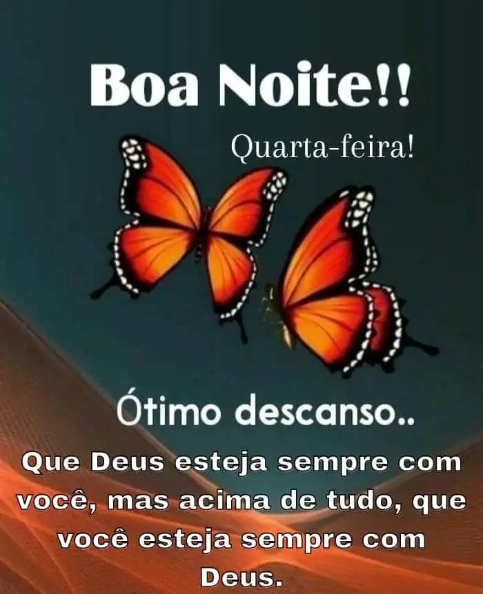 frases de boa noite para quarta-feira