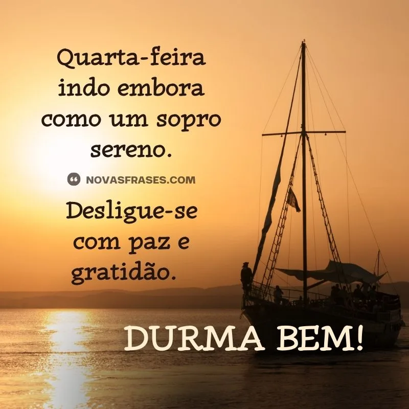 reflexão de boa noite quarta