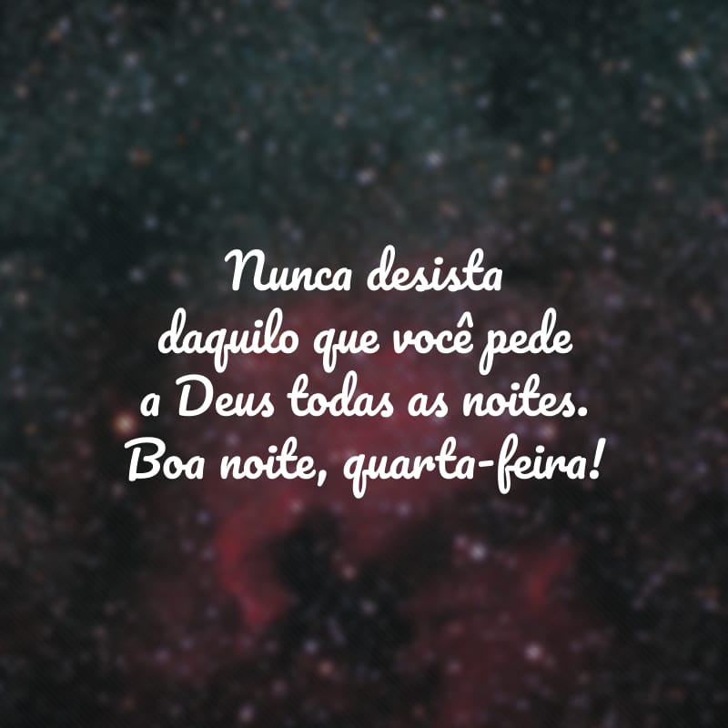 gratidão quarta-feira noite