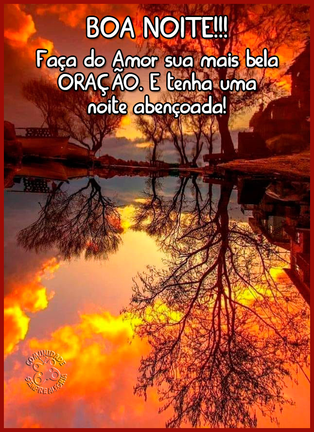 desejo de boa noite abençoada