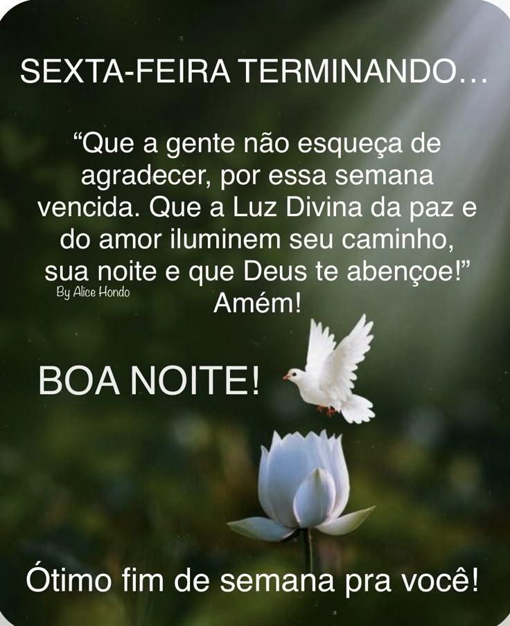boa noite sexta acabando