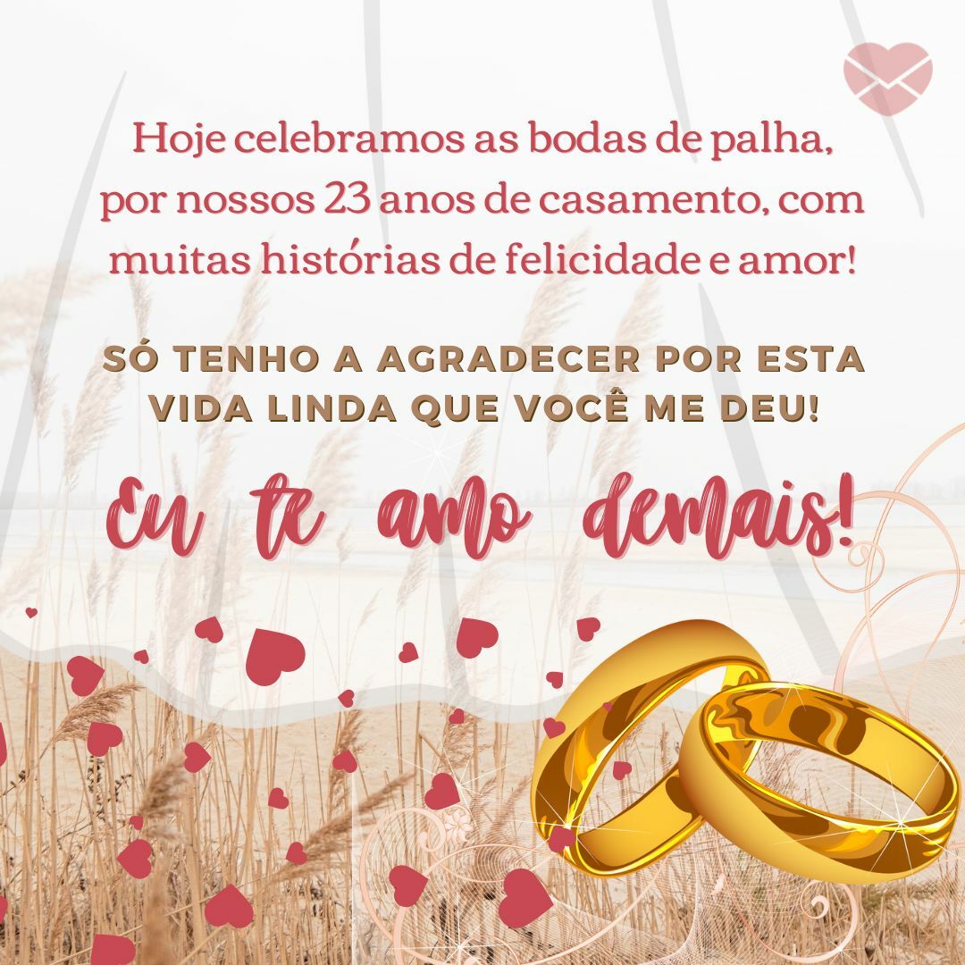como comemorar 23 anos de casamento
