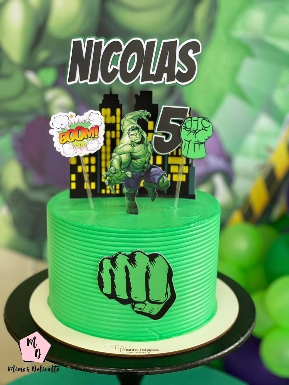 bolo do hulk para menino 5 anos