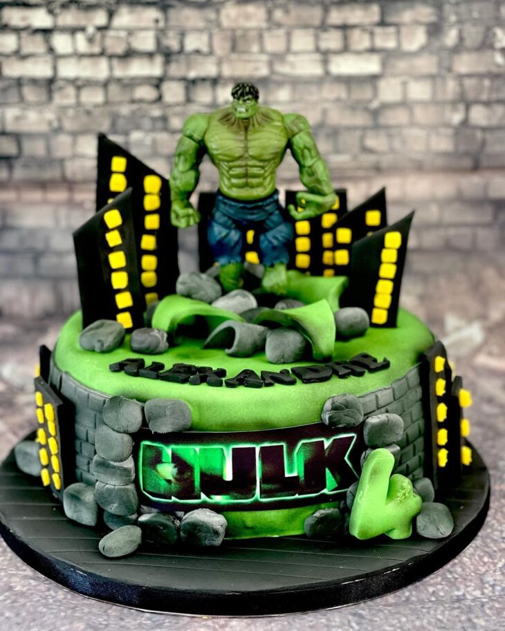 bolo do hulk para menino 5 anos