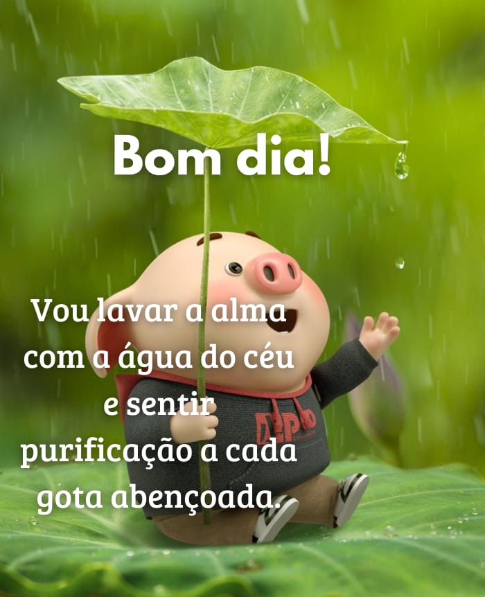 mensagens de bom dia para sábado com chuva
