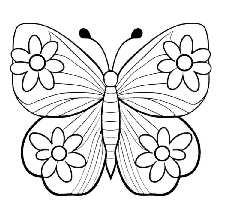 desenhos de borboletas para crianças