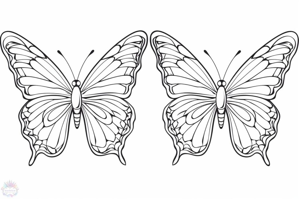 borboletas para colorir online