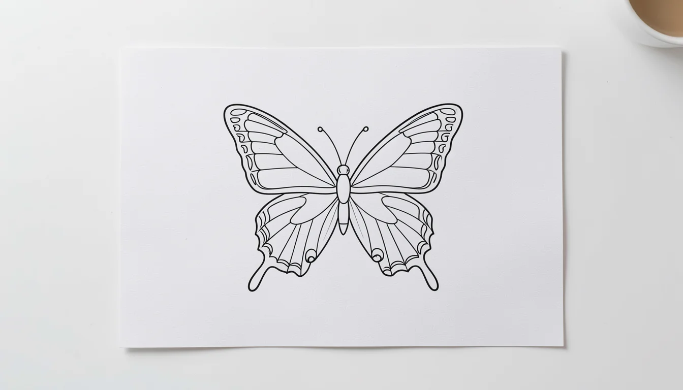 atividade de colorir borboleta