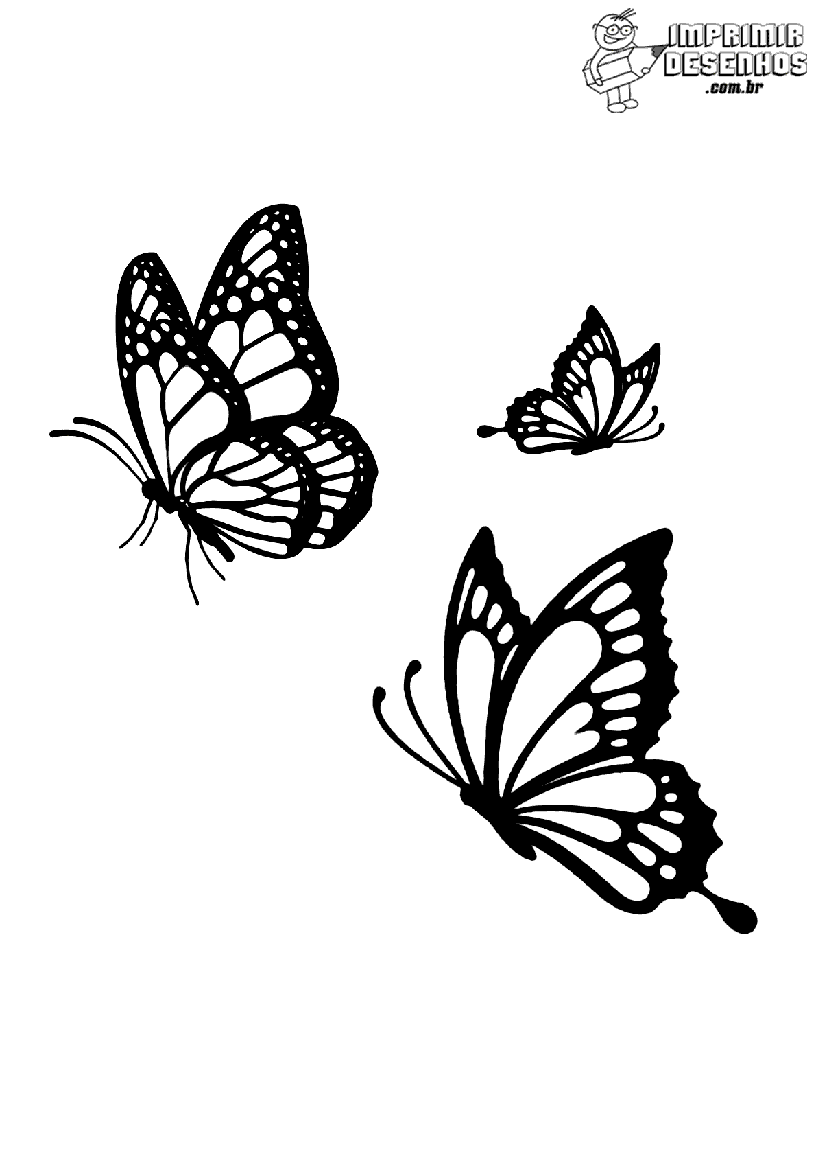 borboletas zentangle para colorir