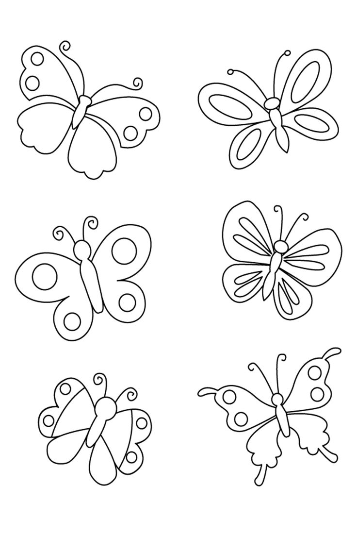 desenhos de borboletas para crianças