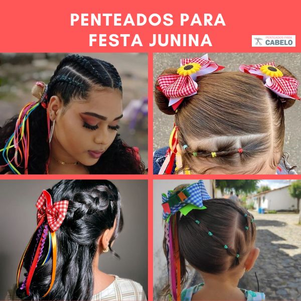 penteado quadrilha junina