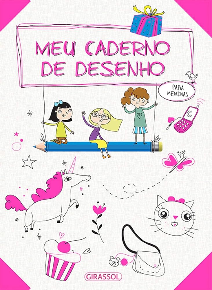 caderno para lápis de cor