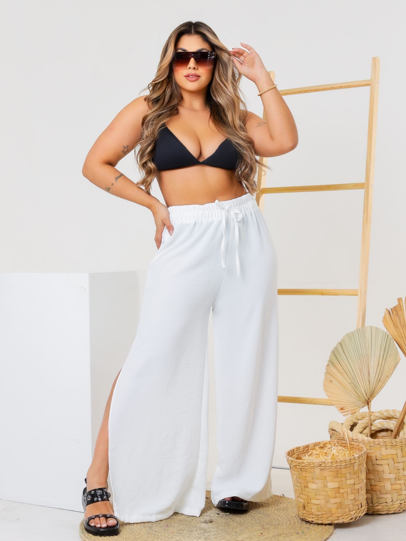 pantalona plus size elegante
