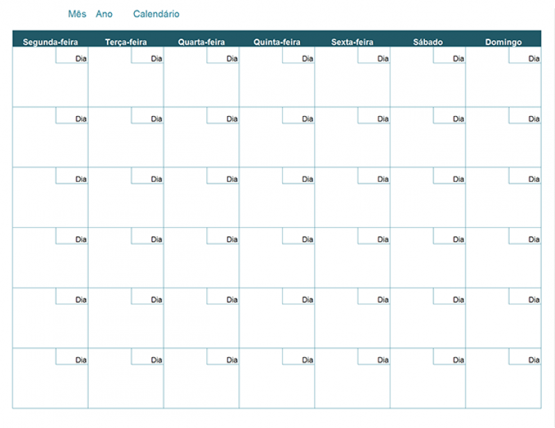 planner mensal gratuito