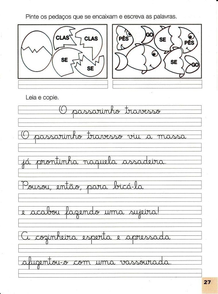 exercícios de caligrafia para imprimir