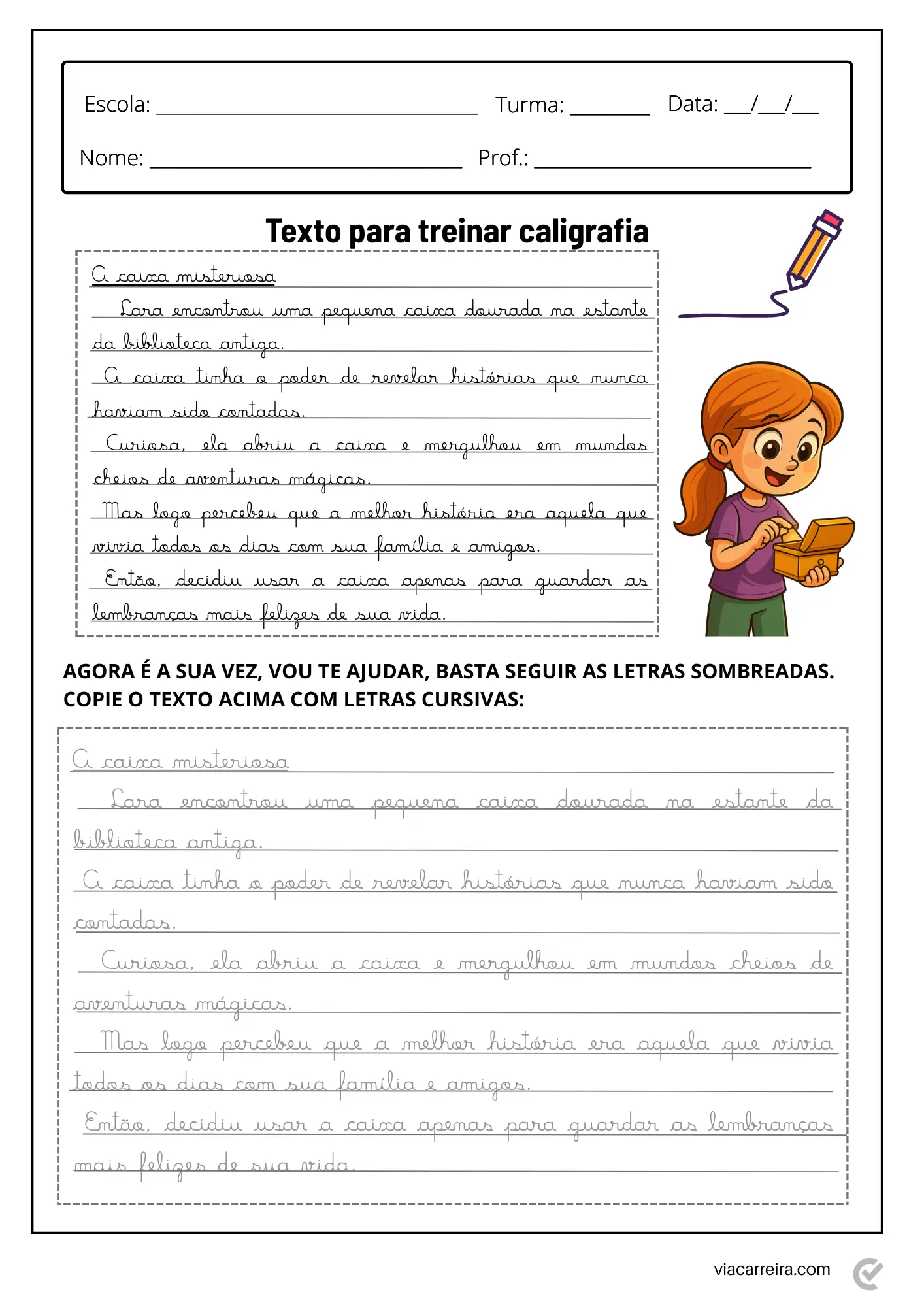 caderno de caligrafia para imprimir pdf