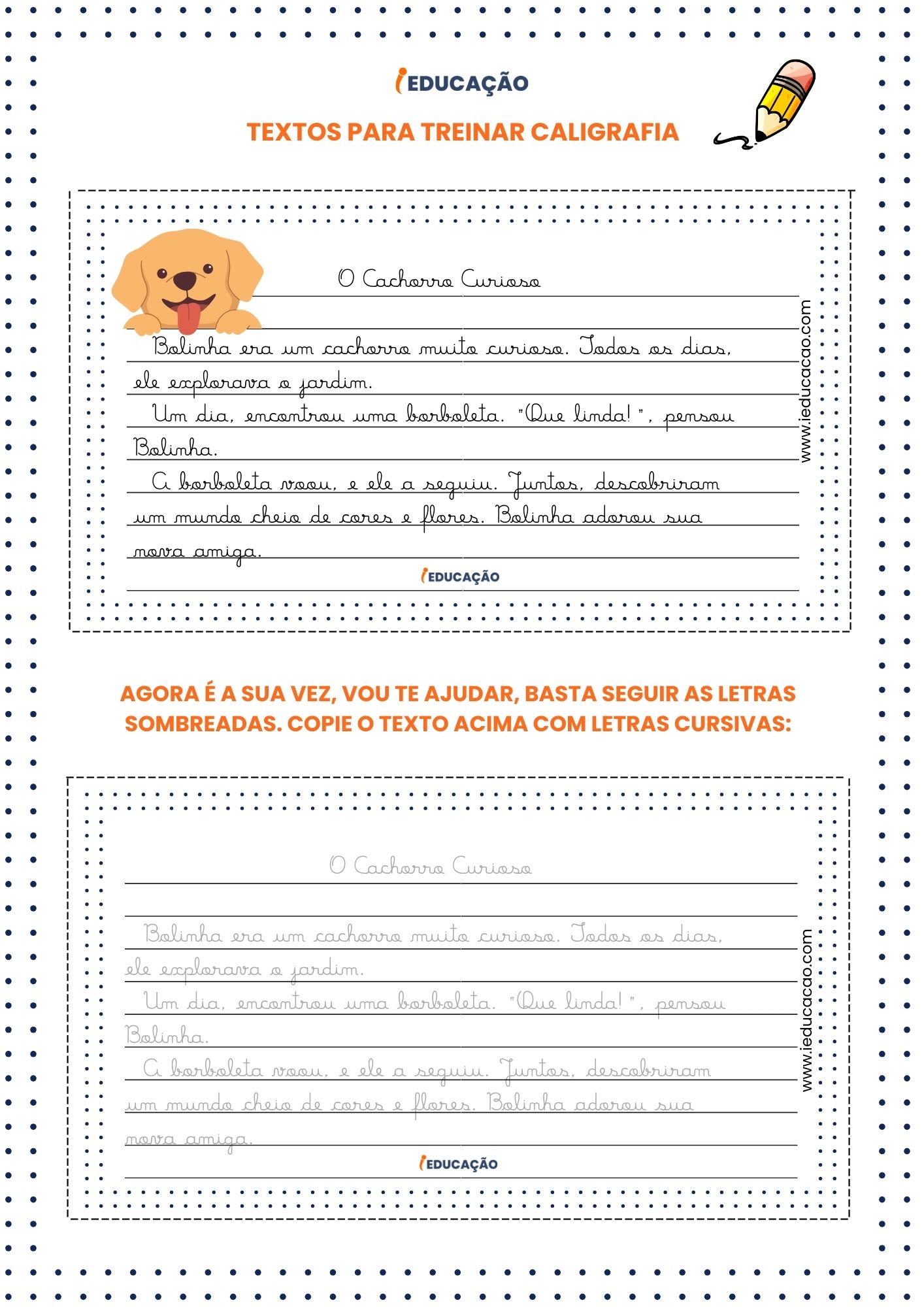 como fazer letra cursiva para imprimir