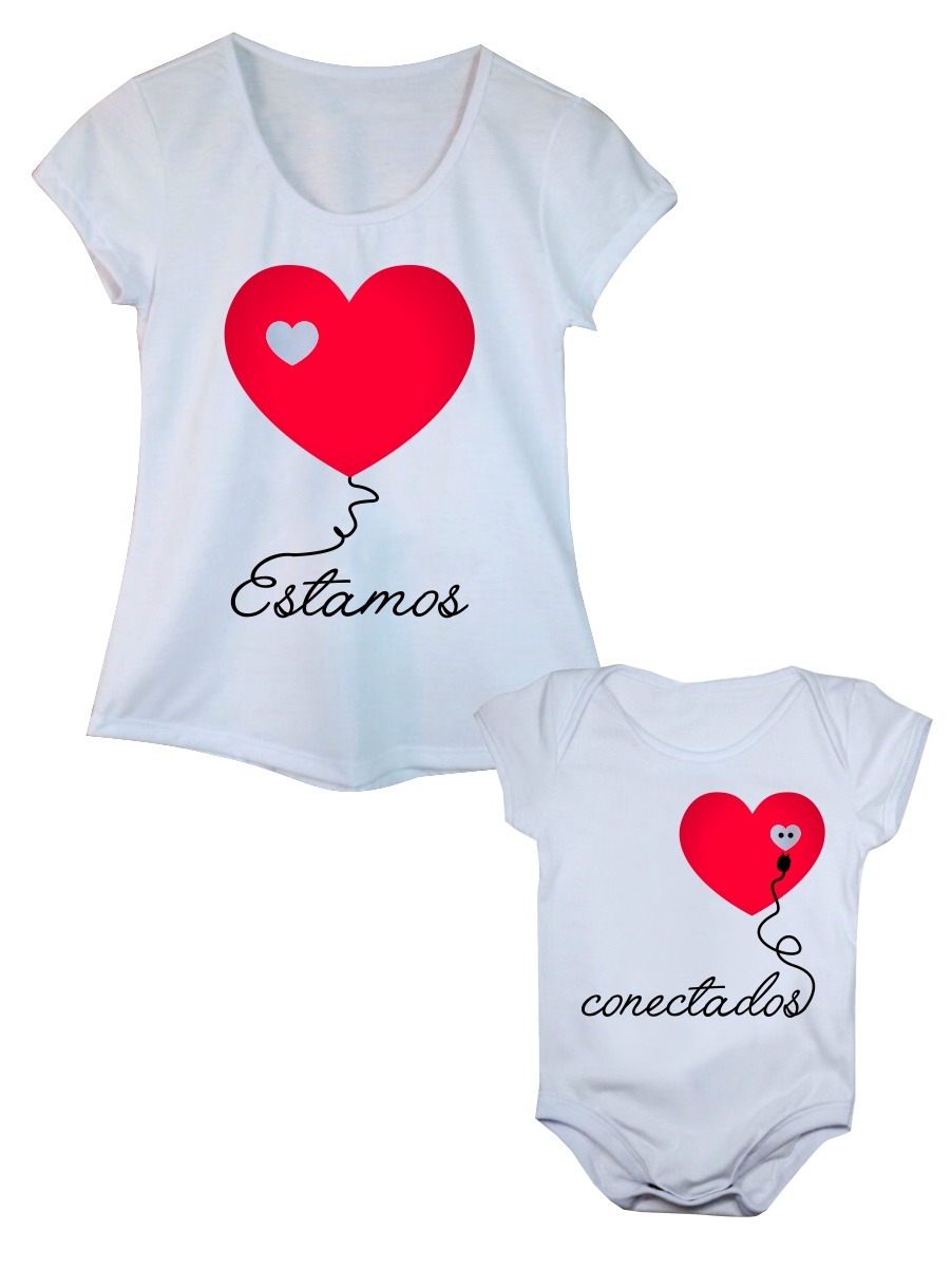 camiseta combinando mãe e filho