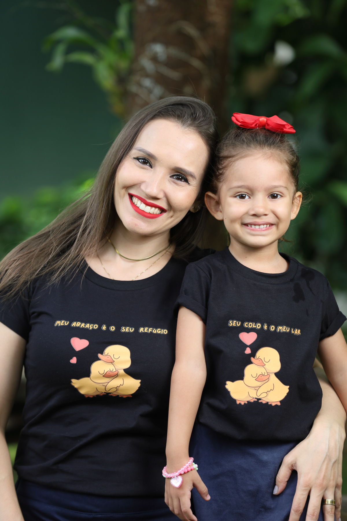 camiseta combinando mãe e filho
