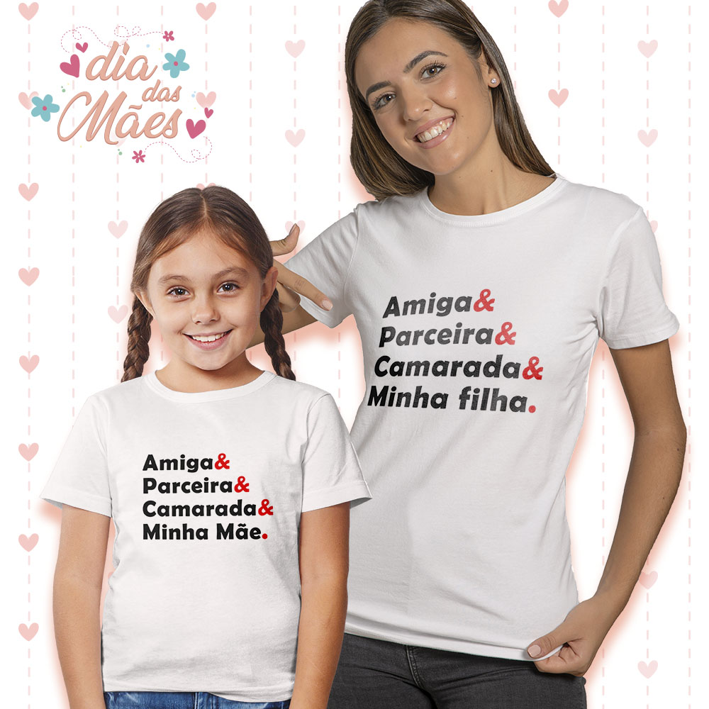 roupa combinando mãe e filho dia das mães