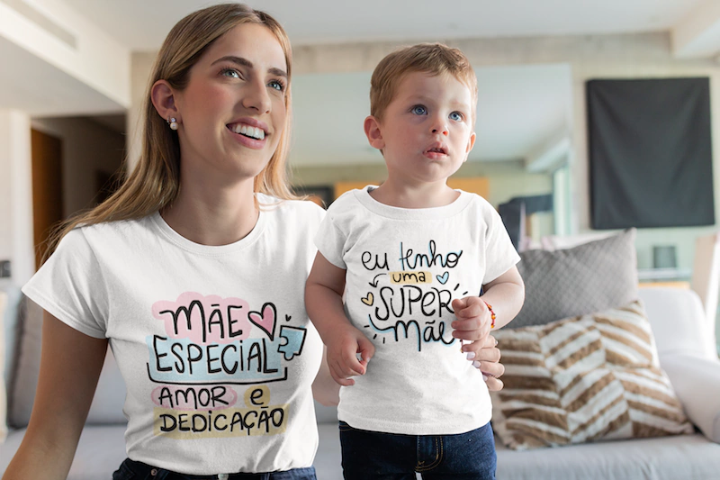 roupa dia das mães mãe e filho