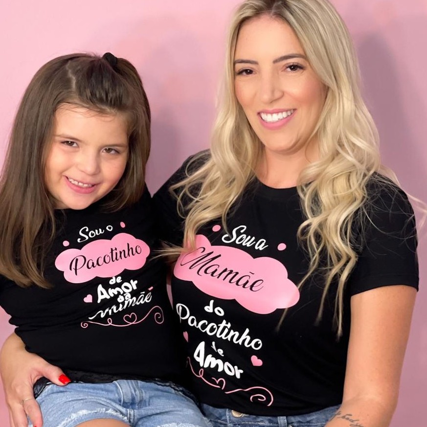 roupa combinando mãe e filho dia das mães