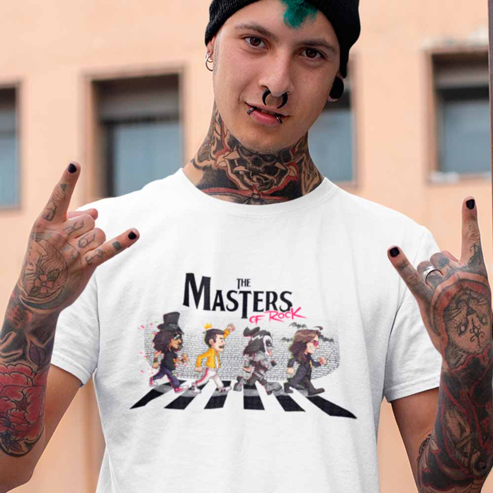 camiseta banda rock