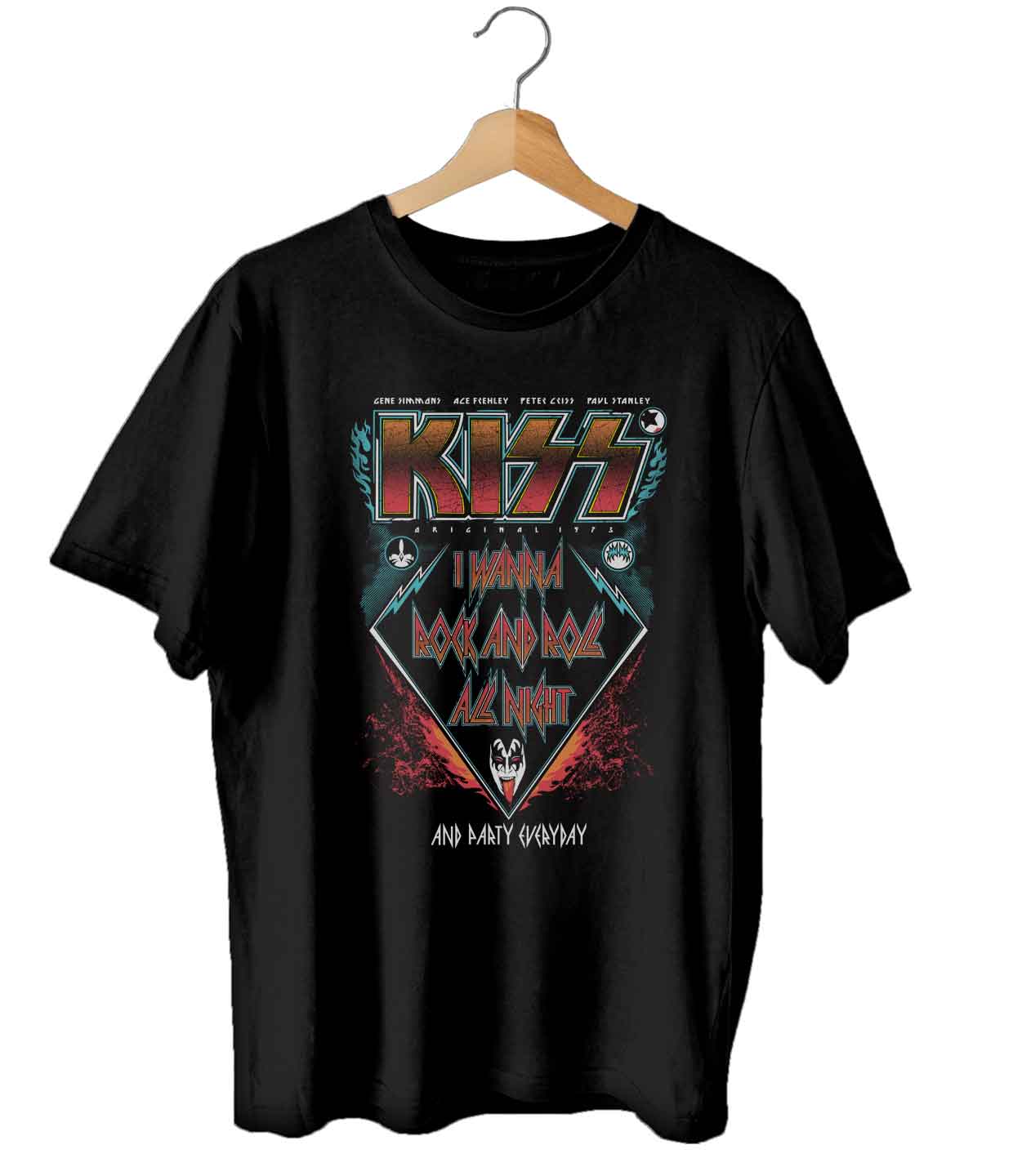 camiseta rock feminina