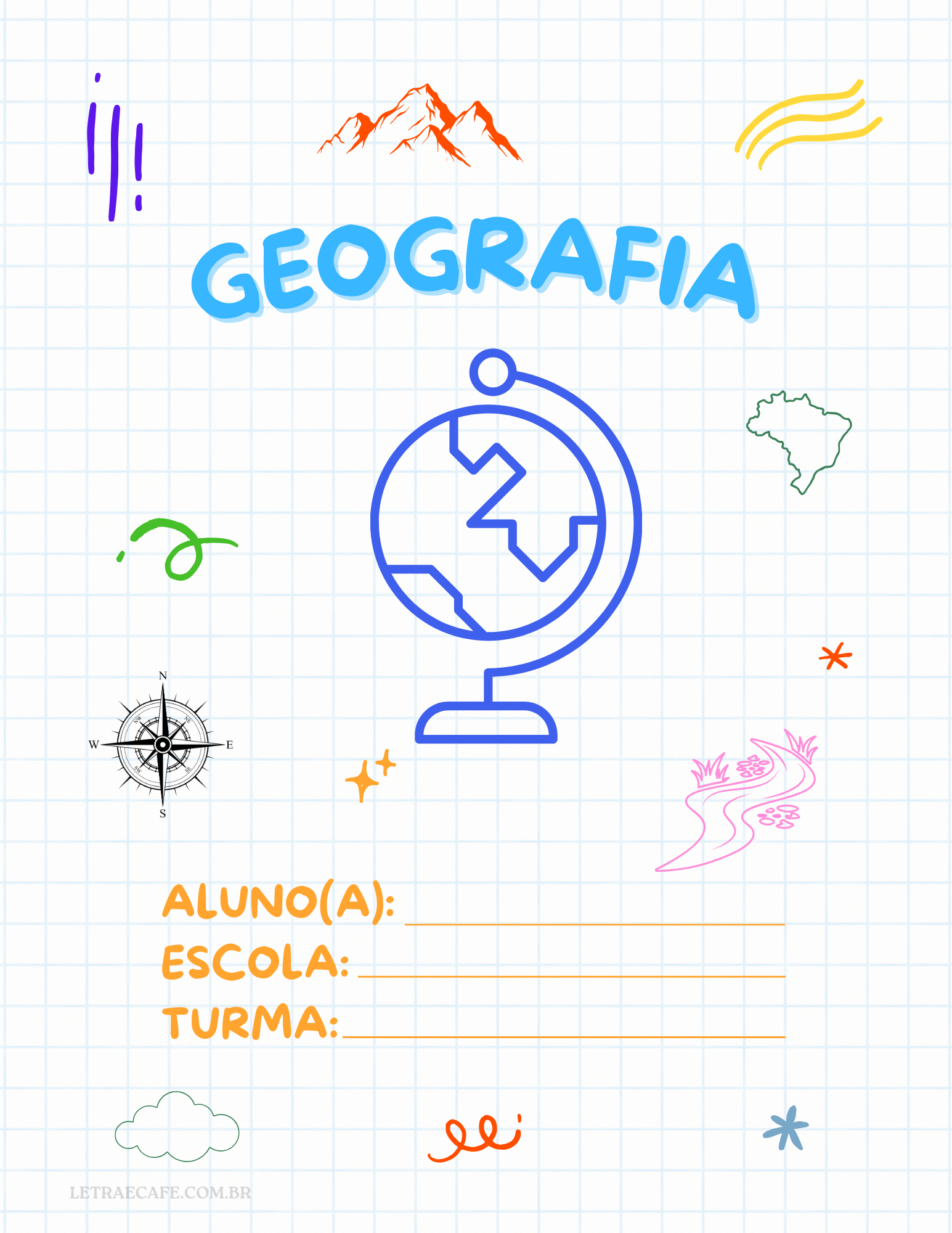 ideias de capa para trabalho de geografia criativa