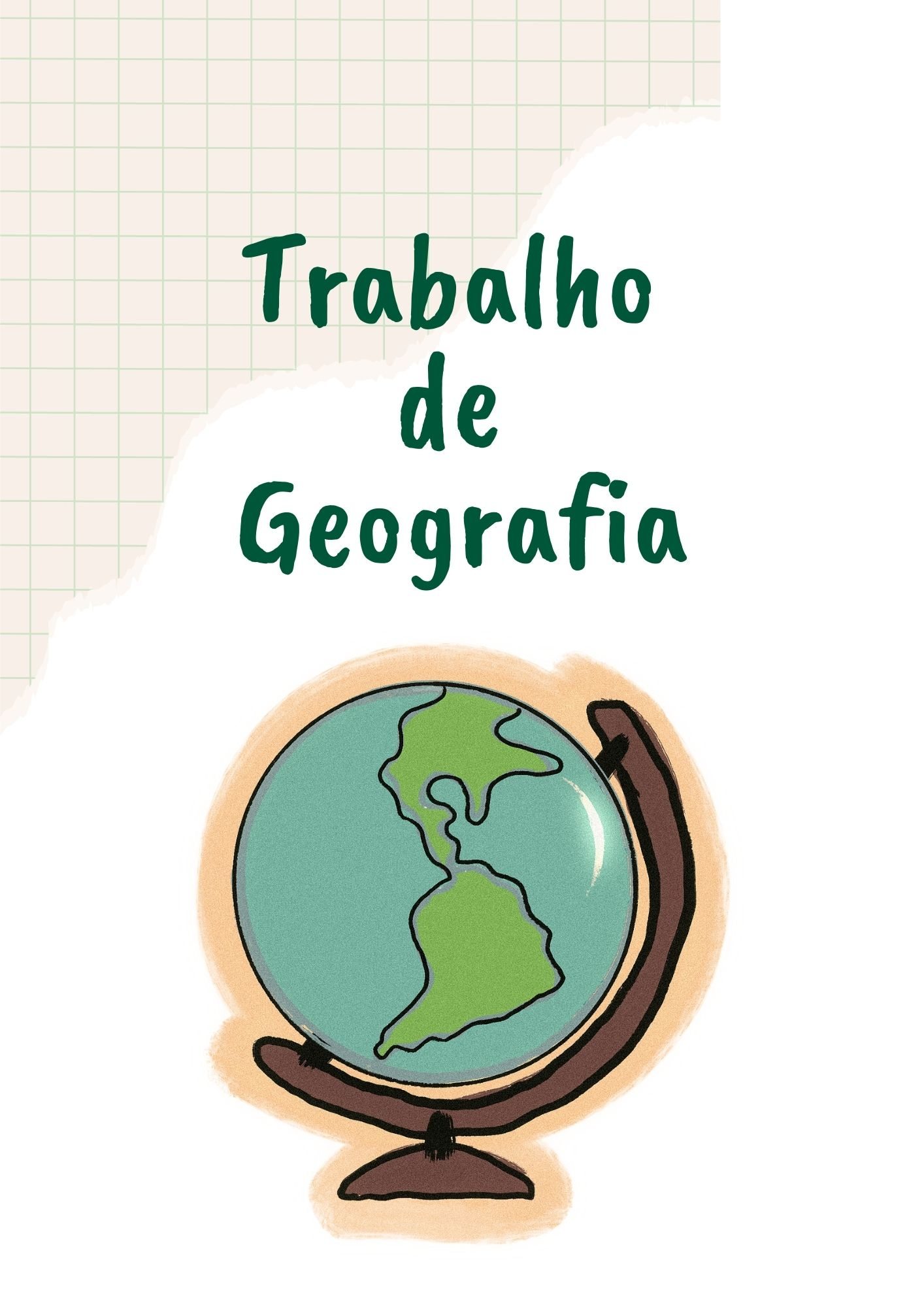 como fazer capa de geografia