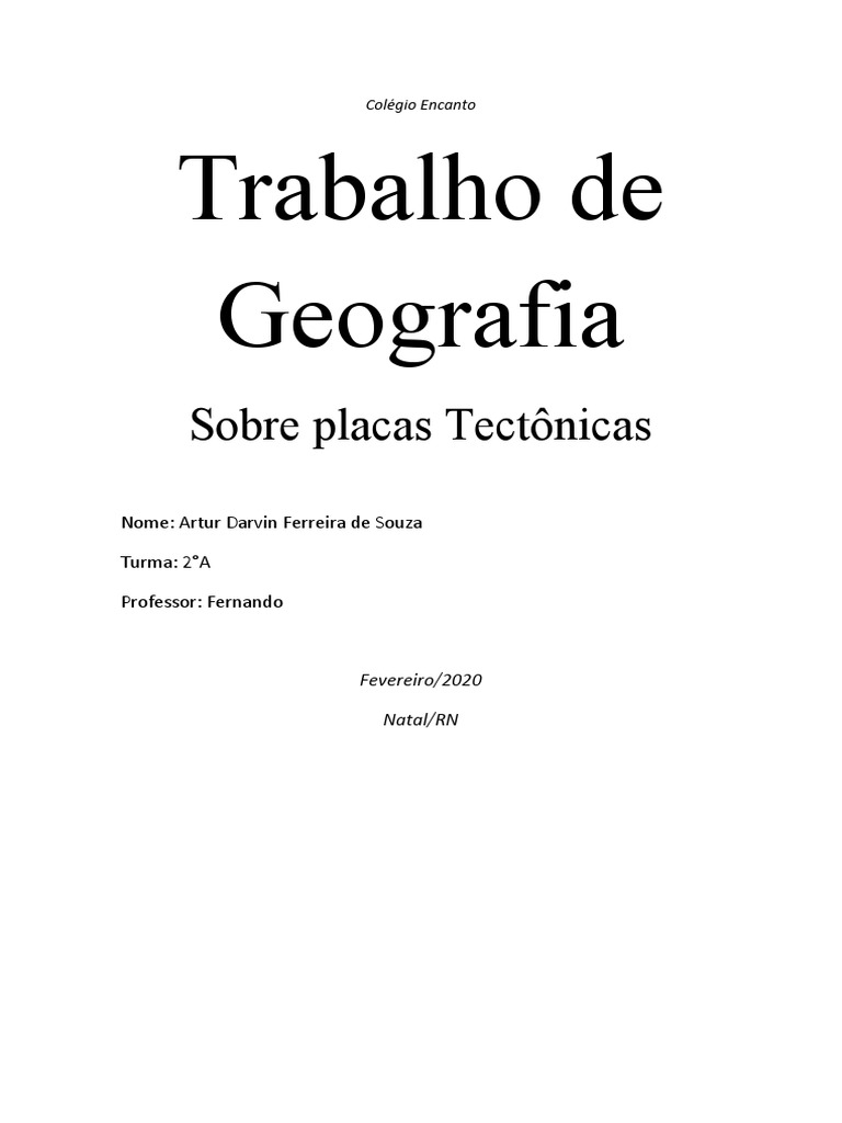 ideias de capa para trabalho de geografia criativa