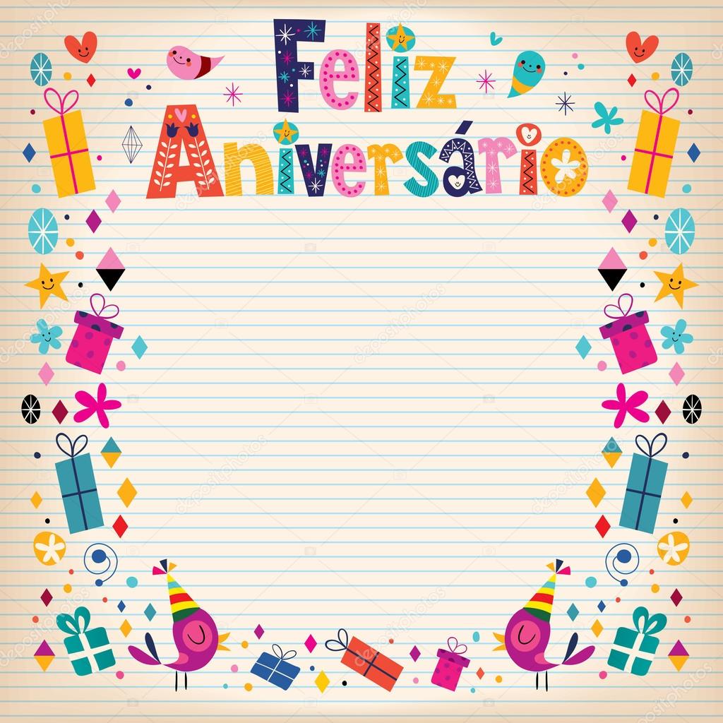 cartão de aniversário personalizado