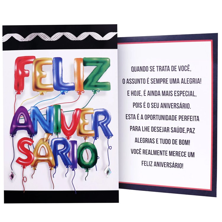 cartão de aniversário criativo