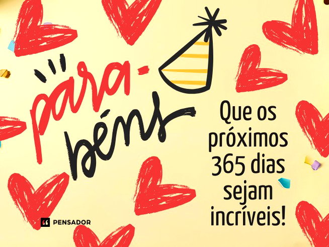 cartão de aniversário para WhatsApp