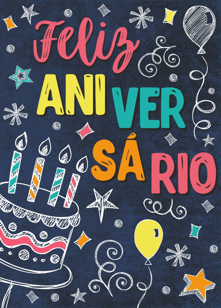 cartão de aniversário para WhatsApp