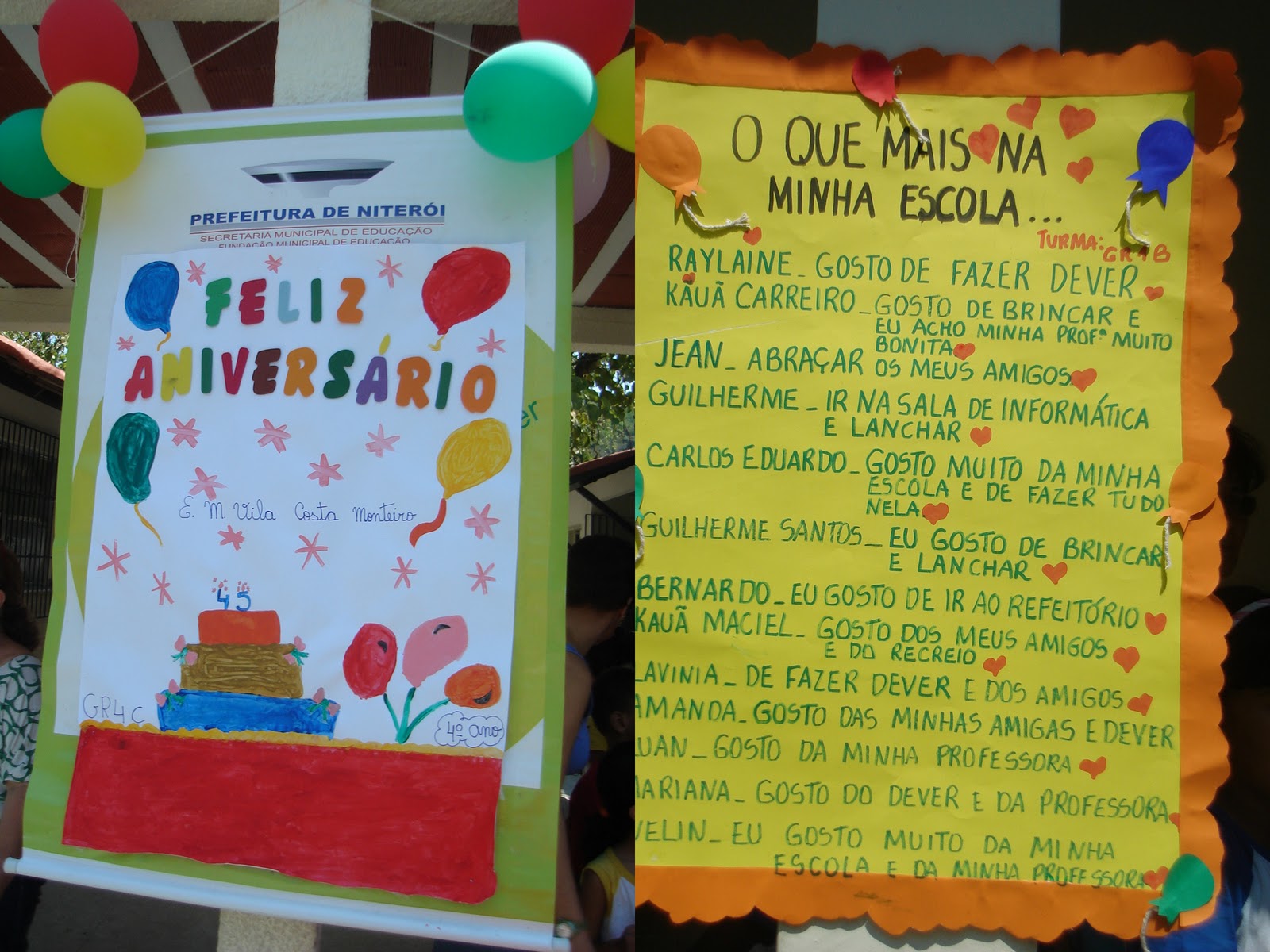 cartaz criativo escola